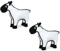 TUFFY - World's Tuffest Soft Dog Toy -Barnyard- Multiple Layers. Made Durable, Strong & Tough. Interactive Play (Tug, Toss & Fetch). Machine Washable & Floats. (Sheep, Large 2 Pack)
