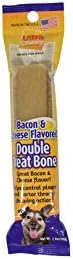 Ultra Chewy Double Treat Bones 2.8 oz Bacon & Cheese Grain Free Treats for Dogs - Pack of 12