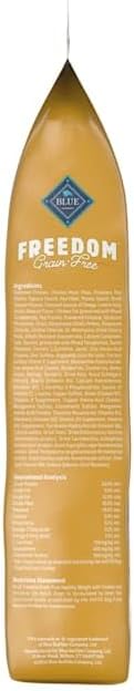 Blue Buffalo Freedom Grain-Free Healthy Weight Dry Dog Food, Complete & Balanced Nutrition for Adult Dogs, Made in the USA with Natural Ingredients, Chicken & Potatoes, 24-lb Bag
