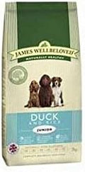 James Wellbeloved Complete Junior Dog Food with Duck and Rice (2kg) (Pack of 4)