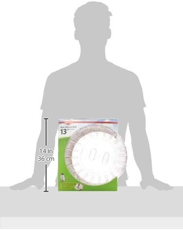 Kaytee 13" Clear Run-About Exercise Ball For Pet Rats & Chinchillas