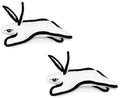 TUFFY - World's Tuffest Soft Dog Toy -Barnyard- Multiple Layers. Made Durable, Strong & Tough. Interactive Play (Tug, Toss & Fetch). Machine Washable & Floats. (White Rabbit, Jr 2 Pack)