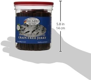 Truimph Super Premium Dog Treats 00851 Dog Salmon & Sweet Potato Jerky, 24-Ounce 1.5 Pounds