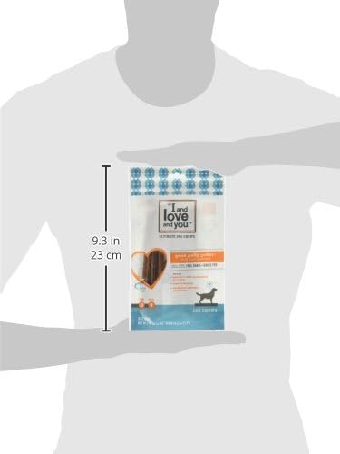 "I and love and you" Good Golly Beef Gullet Sticks - Grain Free Dog Chews, 100% Beef Treats for Dental Health, Free Range & Grass Fed Beef, 5 Pack of 6-Inch Sticks