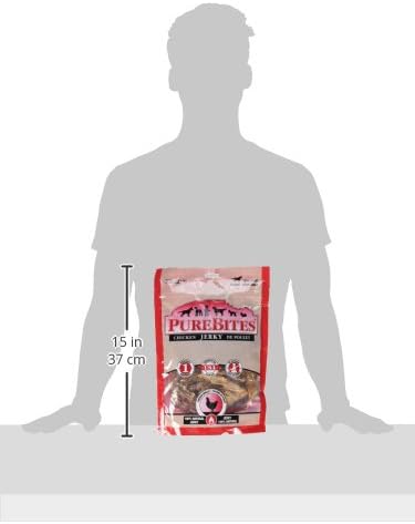 PureBites Chicken Jerky Dog Treats, 1 Ingredient, Made in Canada, 21.1oz