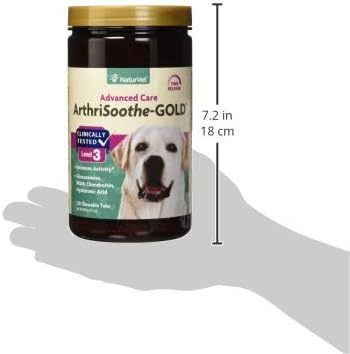 NaturVet ArthriSoothe Gold Tablets Time Release, 120 Pills