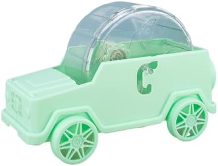 Hamster Running Wheel Car Shape Running Wheel Hamster Exercise Plastic Running Wheel (Green,S)