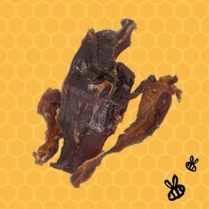 Honey I'm Home Crunchy Ears and Jerky Strips Buffalo Dog Chews and Treats Variety Pack of 2