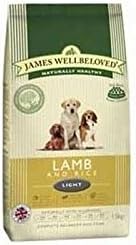 James Wellbeloved Lamb and Rice Light Adult Dog Food (1.5kg) (Pack of 4)