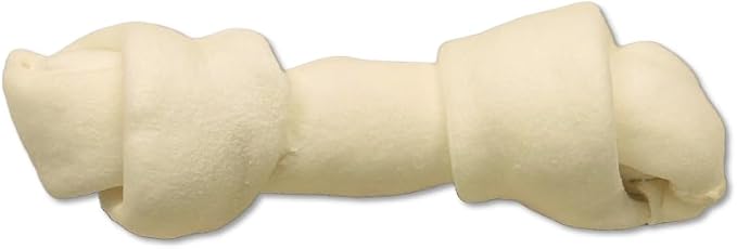 Top Dog Chews - Natural Beef Rawhide Bones (5 Pack), 8"-10" Long-Lasting Dog Bones for Aggressive Chewers, Digestible Dog Treats for Small, Medium & Large Breeds