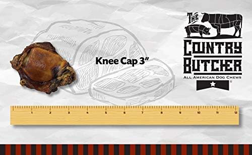 Beef Knee Caps for Dogs - Long Lasting Chew Bones for Aggressive Chewers and All Breed Sizes, Natural Healthy Dog Treats, Tough and Durable, Chew Toy - Made in The USA - 5 Count