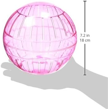Kaytee 7" Assorted Color Run-About Exercise Ball for Pet Hamsters & Gerbils (Pack of 2)