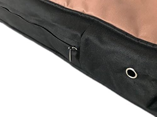Waterproof Durable Overstuffed Mixed Memory Foam and Polyester Fill Pillow Dog Bed with Inner Liner and External tough OXFORD fabric Case Cover for Small and Large Dogs (48x30 INCHES, Brown)