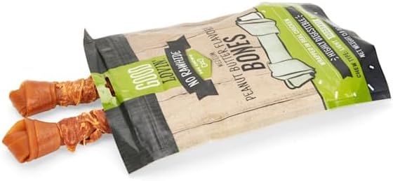 Good Lovin' No Rawhide Medium Peanut Butter Flavored Dog Bones 15.8 oz. Count of 5
