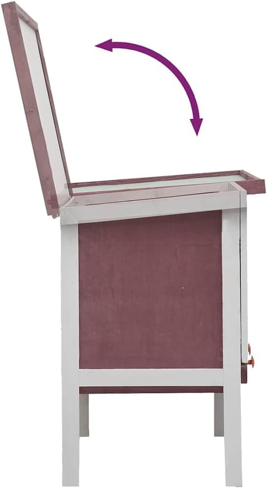 vidaXL Outdoor Rabbit Hutch - Spacious Exterior Bunny Cage, Durable Wood Construction, Weatherproof Design, Pull-Out Tray for Easy Cleaning, with Iron Wire Mesh for Ventilation