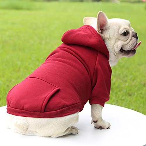 TAPBULL Dog Dresses, Fashionable Pet Dog Sweatshirt Clothes in Dark Colors, Cute Cat Birthday Dress Outfit (Red/Blue/Orange 3-Pack), Large