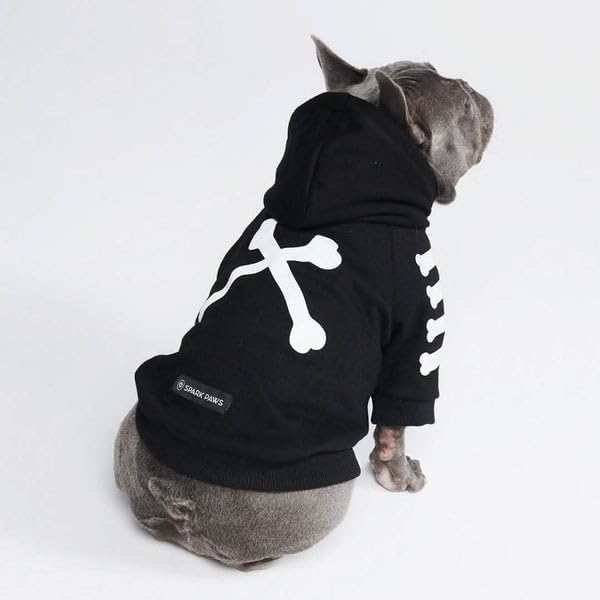 Spark Paws Dog Hoodie – Premium Dog Sweater for Small, Medium, and Large Dogs | Warm Outfits for French Bulldogs, Pitbull, Puppy, Winter Jacket Alternative - Woof - L