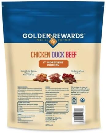 Generic Golden Rewards Chicken, Duck, and Beef Recipe Variety Flavor Dry Jerky Treats for All Dogs, 12oz