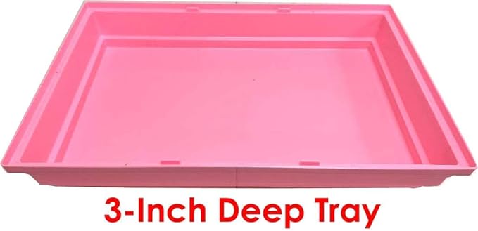Pink Large Deluxe Dwarf Hamster Expandable and Customizable Habitat House Cage for Rodent Gerbil Mouse Mice Rat with Crossover Tube Tunnel