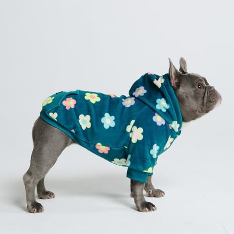 Spark Paws Dog Hoodie – Premium Dog Sweater for Small, Medium, and Large Dogs | Warm Outfits for French Bulldogs, Pitbull, Puppy, Winter Jacket Alternative - Daisy - XL