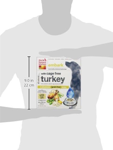 The Honest Kitchen Human Grade Wholemade™ Dehydrated Dog Food, Grain Free Dog Food, Turkey, 4 lb (makes 16lbs)