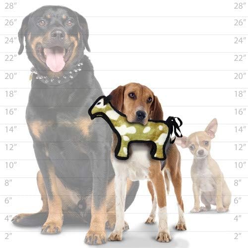 TUFFY - World's Tuffest Soft Dog Toy -Barnyard- Multiple Layers. Made Durable, Strong & Tough. Interactive Play (Tug, Toss & Fetch). Machine Washable & Floats. (Horse, Jr 2 Pack)