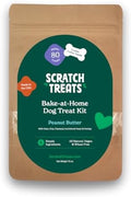 Peanut Butter Bake-at-Home Vegan Dog Treat Kit, Makes up to 80 Dog Cookies, Made in The USA, 10oz