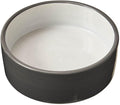 SPOT Two Tone Gray Dog Dish - Round Ceramic Food/Water Bowl for Pets, Stoneware Dish with High Walls, Ideal for Small Dogs, Cats, Reptiles, Large Birds, Dishwasher Safe - 5in, 1.75 Cup (14oz)