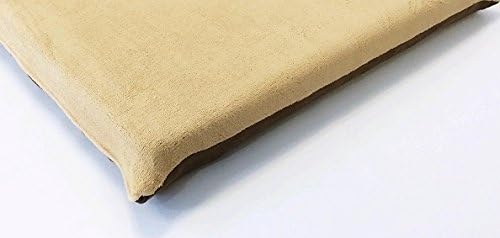 Luxurious Comfort Pet Dog Bed External Cover for Small and Large Dogs - Cover ONLY (36"x29" (34"x27"x3"), Fleece - Beige)