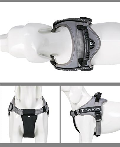 Truelove Dog Harness No-Pull Reflective Stitching Ensure Night Visibility Outdoor Adventure Big Dog Harness Perfect Match Puppy Vest TLH5753 Now Available in 6 Colors 6 Sizes