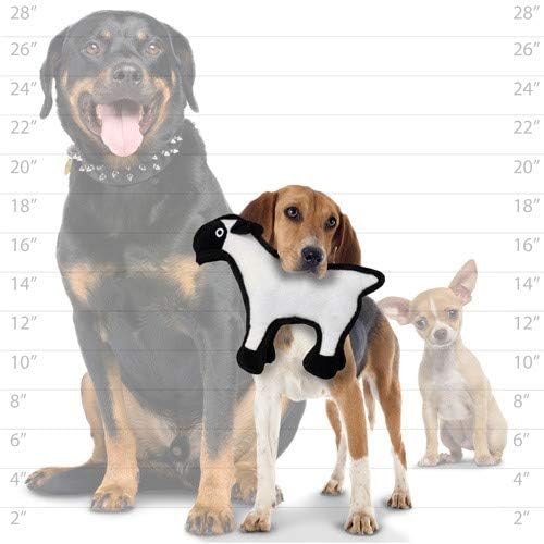 TUFFY - World's Tuffest Soft Dog Toy -Barnyard- Multiple Layers. Made Durable, Strong & Tough. Interactive Play (Tug, Toss & Fetch). Machine Washable & Floats. (Sheep, Jr 2 Pack)