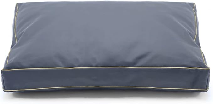 Dog Bed Cover,Waterproof Tough Plastic DIY Pet Bed Cover,Non Stick Hair Easy to Clean Rectangular Fillable Dog Bed Covers with Zipper(Dark Grey,36" L x 27" W x 4" Th,Cover Only)