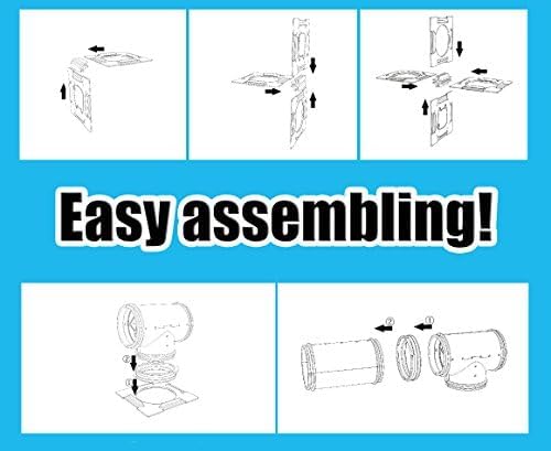 Large Hamster Cage & Habitat DIY 20''x12''x15'', with Tunnels Tubes Toys, for Gerbil Mouse Mice, Pink