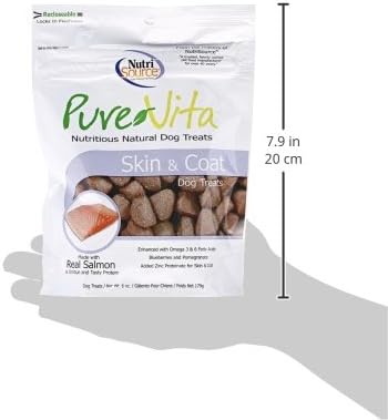 Pure Vita Skin and Coat Dog Treats 6 oz