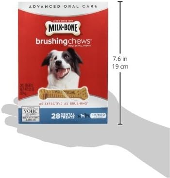 Milk-Bone Brushing Chews Daily Dental Treats - Small/Medium Value Pack, 22 Ounce - 28 Bones