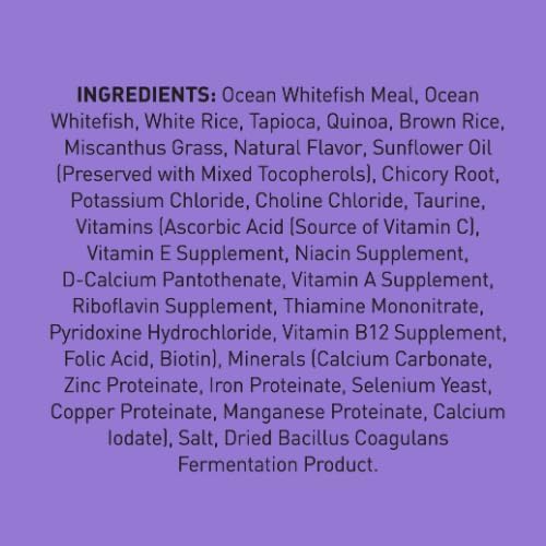 SquarePet Veterinarian Formulated Solutions Low Fat Content Lean Whitefish, Highly Digestible, Dry Dog Food 4.4lbs