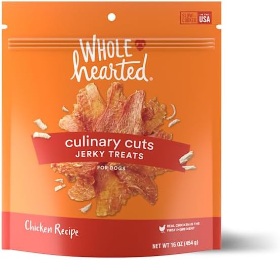 WholeHearted Culinary Cuts Chicken Recipe Jerky Dog Treats 16 oz.