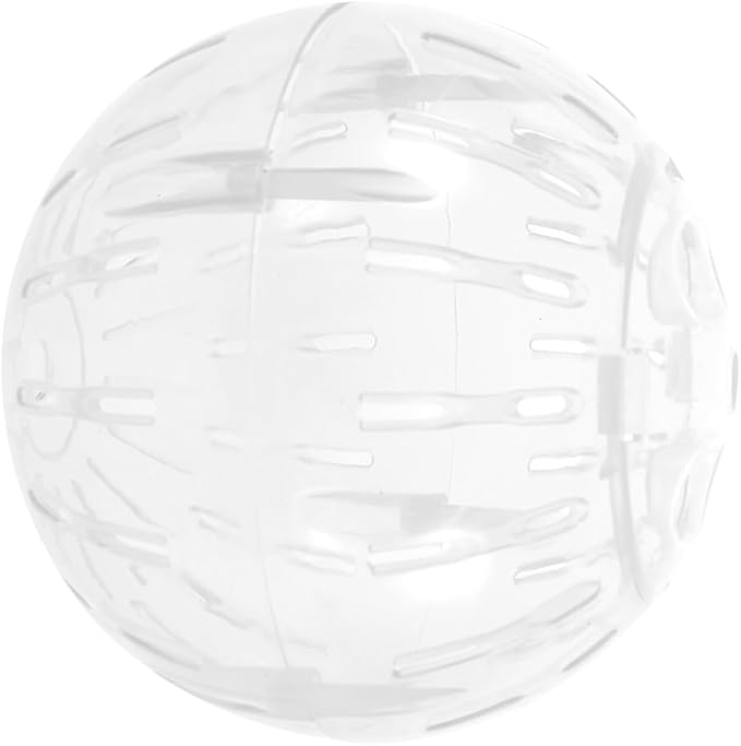 POPETPOP 4 Inch Hamster Running Ball Toy Transparent Exercise Ball for Small Pets Safe and Smooth Rolling Small Animal Activity Wheel