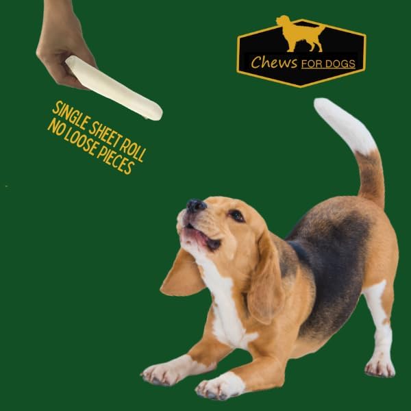 Chews for Dogs Retriever roll 7-8 Inches. Extra Thick (80 Pack)