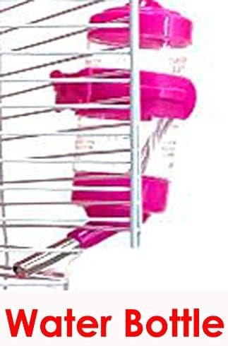 Large Pink 5-Floors Twin Tower Syrian Hamster Rodent Gerbil Mouse Mice Rat Cage with Crossover Tube Tunnel