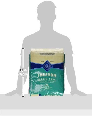 Blue Buffalo Freedom Grain-Free Dry Dog Food, Complete & Balanced Nutrition for Adult Dogs, Made in the USA with Natural Ingredients, Lamb & Potatoes, 11-lb Bag