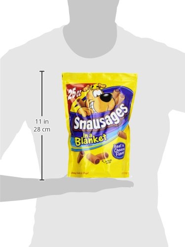 Snausages in a Blanket Dog Snacks Beef and Cheese, 25 oz.