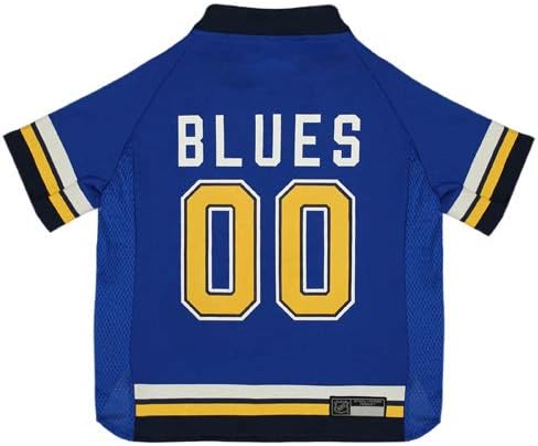 Pets First NHL ST.Louis Blues Jersey for Dogs & Cats, X-Small. - Let Your Pet be a Real NHL Fan!