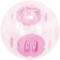 Andiker Hamster Ball, 5.52in Transparent Hamster Running Ball with Breathable Holes Easy to Install Hamster Exercise Ball for Small Animals to Keep Fit or Do More Sports Hamster Wheels (Pink)