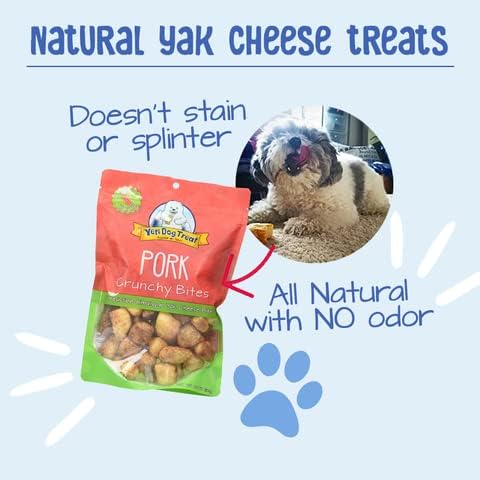 Yeti Crunchy Puffs Natural Yak Cheese Dog Treats, 3.5 Oz