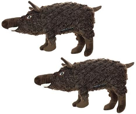 MIGHTY- Massive - Squeaker-Multiple Layers. Made Durable, Strong & Tough. Interactive Play Dog Toy (Tug, Toss & Fetch). Machine Washable & Floats. (Javelina, Massive 2 Pack)