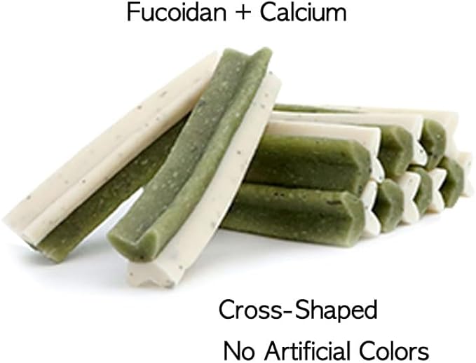 Fucoidan Functional Supplement Chew for Dogs - Immune System & Digestive Health Booster with Seaweed Superfoods Treats