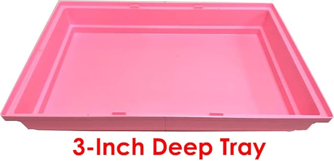 Pink Large Twin Tower Habitat Hamster Home Rodent Gerbil Mouse Mice Rat Wire Animal Cage Long Crossover Tube Expandable and Customizable with Hide House Running Wheel Food Bowl Water Bottle Deep Base