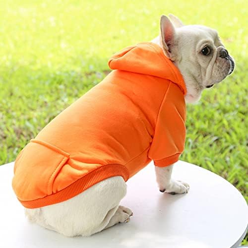 TAPBULL Dog Dresses, Fashionable Pet Dog Sweatshirt Clothes in Dark Colors, Cute Cat Birthday Dress Outfit (Red/Blue/Orange 3-Pack), Large