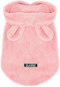 Easter Dog & Cat Outfit - Bunny Ears Cat Hoodies Fleece Puppy Clothes for Small Dogs & Cats (Medium, Pink)